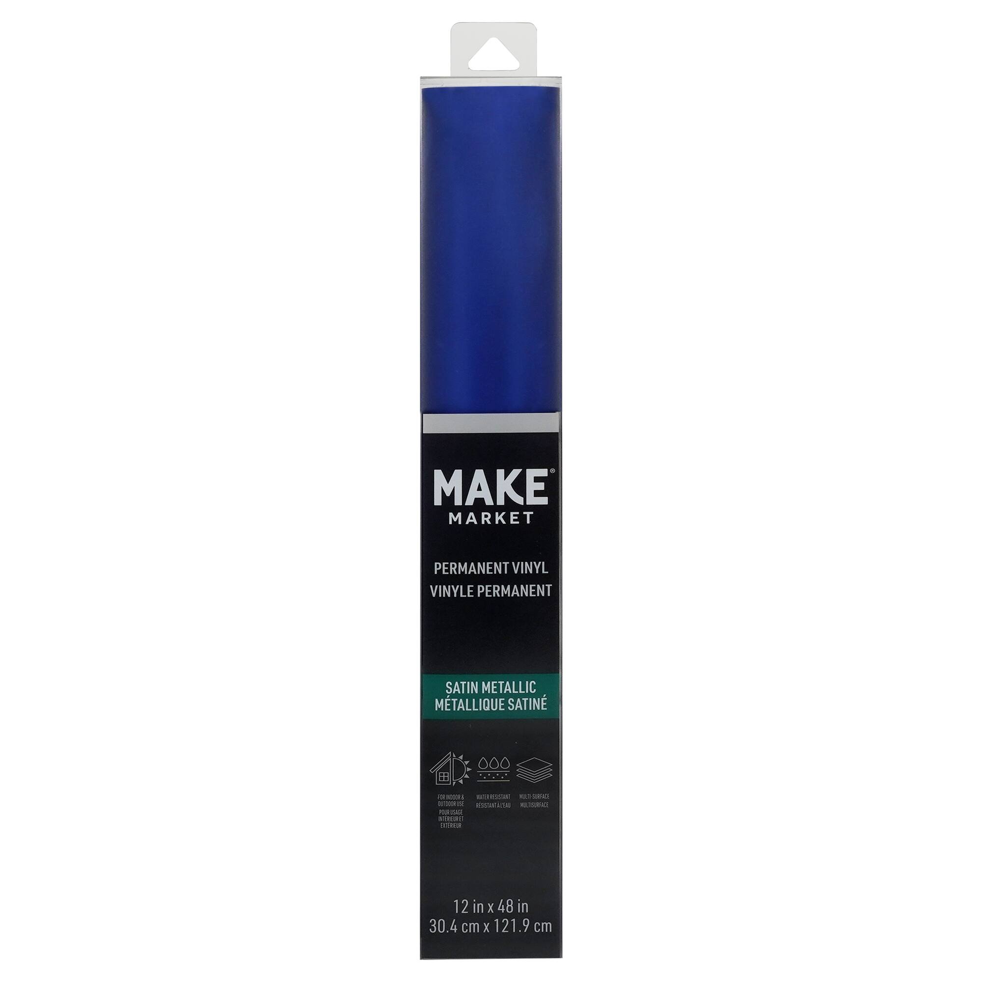 12 Pack: Satin Metallic Permanent Vinyl by Make Market